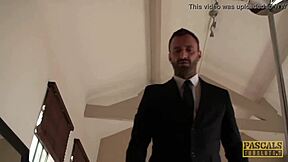 Mature beauty Miss Trix in Pascalssubsluts domination scene with cock and ass worship