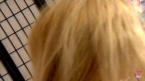 Busty blonde gets fucked and toyed in every hole