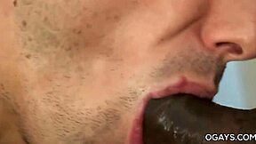 Straight boy tries out gay sex and gives a blowjob to a Latino man