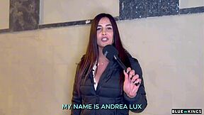 Andrea Lux's wild 3some with hung boys in hotel