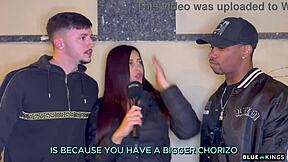 Andrea Lux Interviews Two Guys, Then Fucks Them at Hotel