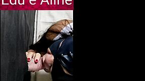 Old wife gets a facial in gloryhole action
