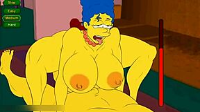 Deepthroat action and hardcore sex in a cartoon game
