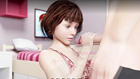 Visual novel porn game with anime-style artwork and interactive gameplay