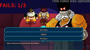 Asian MILF Bulma's wild gangbang in Dr. Gero's lab