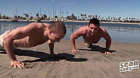 Musculer Frankie Shaw's raw and steamy gay anal scene in a Sean Cody movie
