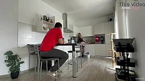 blonde slutty wife gets fucked hard by the delivery guy