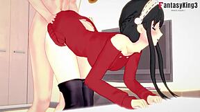 yor forger fucking and sucking in pov spy x family uncensored hentai clip