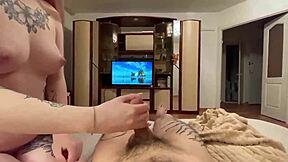 Stepsister’s big pussy lips and perfect body made me horny and I self-pleasure myself