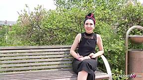 Young German teen Joena in public sex adventures and more