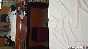 Asian cutie gets naughty and squirts for the first time