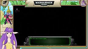Lesbians in action in a Warhammer 40k Inquisitor trainer video