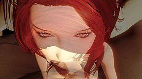 3dxchat gameplay with a hot blowjob and cumshot scene
