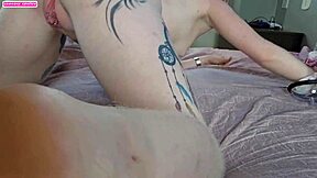 Big black cock dominates redhead in kinky bedroom scene