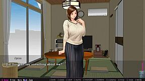 Married woman cheats with another man in anime
