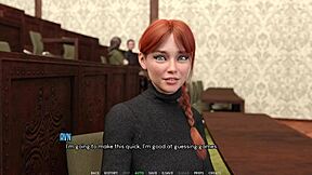 3D adult game with blowbang and cumshots