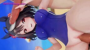Japanese anime Kitasan in high definition hentai
