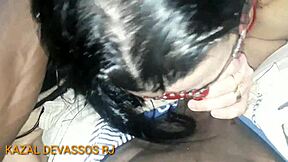 Deepthroat amateur gets blown by big cock lover