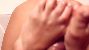 Cheating wife's tight pussy gets a vibrator for anal fun