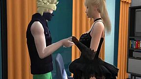 Misa and Terminal get naughty in bed after movie night