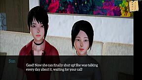 3D animated erotic story of a taboo family group