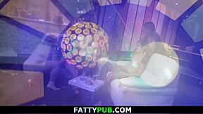 Big beautiful women having sex and getting a facial at a party