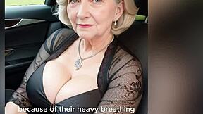 A mature woman seduces her taxi driver with his big black cock