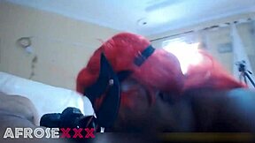 Amateur couple’s erotic experience with an ebony BBW at work