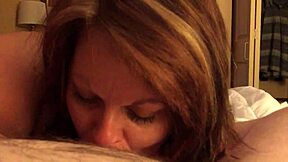 Married and curvaceous woman cheats and gives great blow job