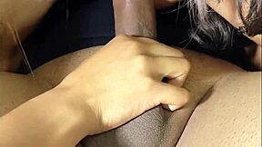 First time lesbian experience with a cock in a 3 girl threesome