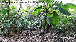 Gay anal sex with big dick in the jungle