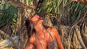 Monika Fox's wild Amazon anal scenes with big toys