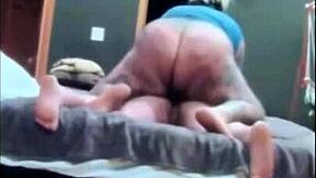 A transgender woman with an average body type has sex with a gay man