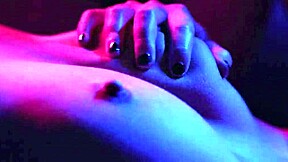 Oiled up babes get down and dirty in a threesome