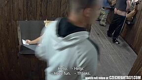 The most realistic glory hole experience in a European party