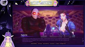 Beautiful anime-style porn with big boobs and round ass - Let's play!