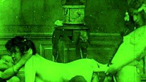 Lesbians through the ages in hot action