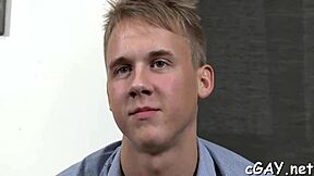 Beautiful gay guy gets a blowjob in this porn video