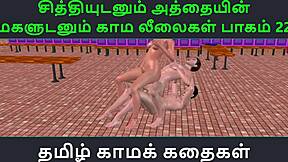 3D animated Tamil audio sex story: Chithiyudaum Athaiyin