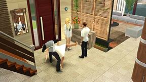 Passionate wife swap in The Sims 4 adult game
