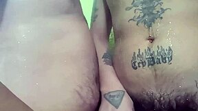 Gay masturbation and anal sex in the shower