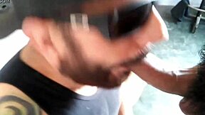 Black beauty gets a deepthroat blowjob and a facial