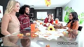 Amateur group has fun with a hot foursome and blowjobs