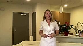 A big cocked patient cures his nurse in a kinky scene
