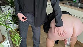 Mother-in-Law Shoves Hairy Pussy Under Urine Glass! Wow!