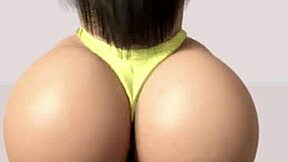 White girl with a big ass dancing and shaking it