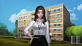 Animated porn with video game theme