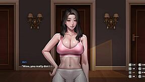 Animated porn with video game theme