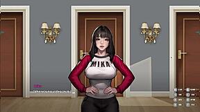 Animated porn with video game theme