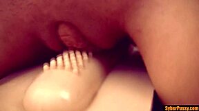 Petite teen enjoys Sybian ride and solo sex sessions